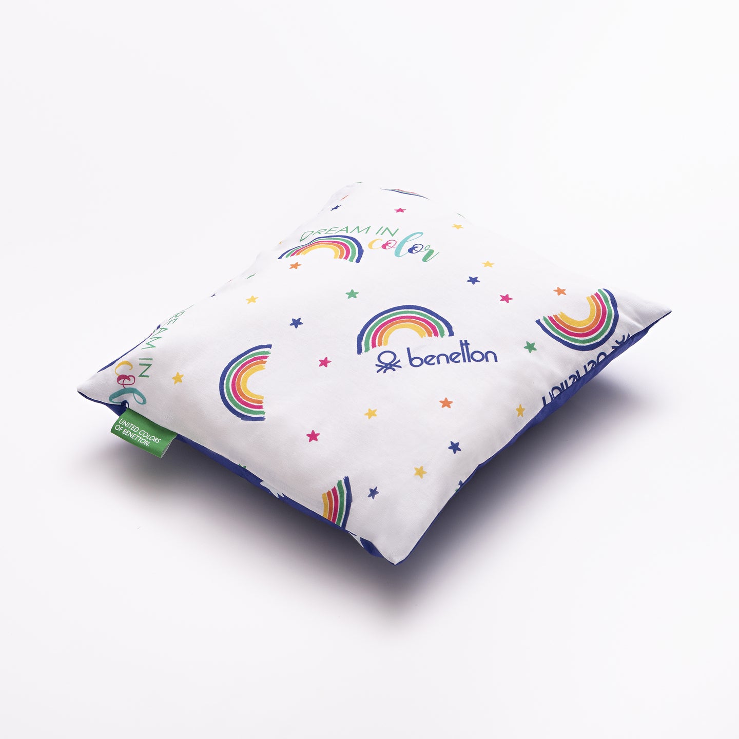 Cojín infantil arcoiris Benetton 30x30cm (1)